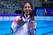 Camila Coronado consiguió la primera medalla de Perú en el Sudamericano de Deportes Acuáticos