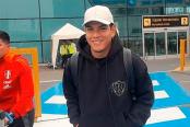 Joao Grimaldo llegó a Lima para sumarse a la selección peruana