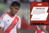 ¡Una baja más! FPF confirmó desconvocatoria de Renato Tapia por lesión 