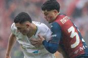 Sin Lapadula, Cagliari salvó empate en el final