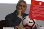  ¡Oblitas no sigue como director general de la FPF! 