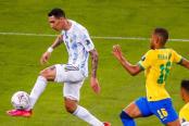 Di María reaccionó a las palabras de Raphinha