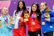 María Karina Galindo se colgó el bronce en esgrima en los Panamericanos Junior en Asunción