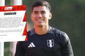 FPF confirmó bajas de Flores y Valera, Rivera fue convocado