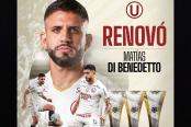 Di Bendetto extendió su contrato con Universitario
