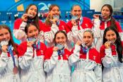 Selección nacional brilló en Panamericano de Natación Artística con 15 medallas en Chile