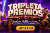 Compite en la Tripleta de premios de Meridian Casino y gana S/2,000, bonos de casino y jugadas gratis 