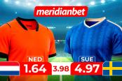 Paises Bajos vs Suecia: ¡Juega en el Torneo mundial y gana con la Mundo Mania de Meridianbet!