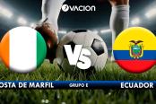 🔴#ENVIVO Conoce las alineaciones de Costa de Marfil y Ecuador