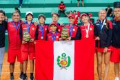 Perú brilló en Sudamericano Sub 12 de Tenis: campeón en damas y subcampeón en varones