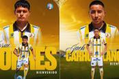 Juan Pabllo II anunció los fichajes de Torres y Carhuallanqui para el Clausura