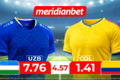 Uzbekistan vs Colombia: ¡Juega en el Torneo mundial y llega a La Cima del Fútbol con Meridianbet y Kashio!
