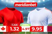 Canadá vs. Qatar: ¡Juega en el Torneo mundial y llega a La Cima del Fútbol con Meridianbet y Kashio!
