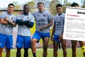 Safap se expresó por amenazas contra jugadores de FC Cajamarca
