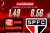 Flamengo vs. São Paulo: ¡Descarga la app de Meridianbet y gana una jugada gratis en el Brasileirao!