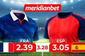 Francia vs España: ¡Juega en las semifinales del Torneo de selecciones y gana con la Mundo Mania de Meridianbet!
