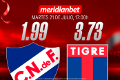 Nacional vs Tigre: ¡Descarga la app de Meridianbet y gana una jugada gratis en la Copa Sudamericana!