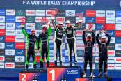 André Martínez logró nuevo podio mundialista tras finalizar tercero en el Rally de Estonia