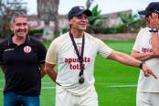 Fabián Bustos tuvo su primer entrenamiento en Universitario