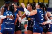 Atenea triunfó en sets corridos ante Olva Latino