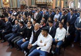 Foto: Alianza Lima asistió a misa del Señor de los Milagros