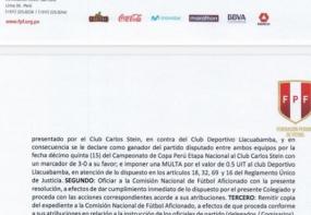 Resolución de la CJ-FPF