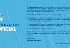 Foto: Sporting Cristal.