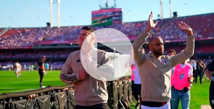 (VIDEO) James Rodríguez y Lucas Moura fueron presentados en Sao Paulo