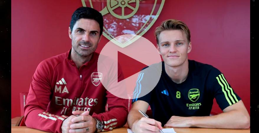 (VIDEO) No se mueve de Londres: Arsenal le hizo contrato de larga duración a Odegaard