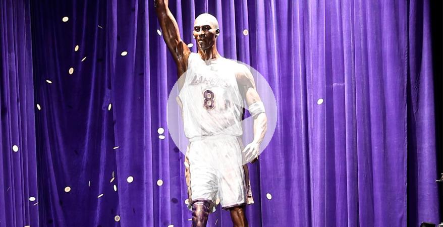 (VIDEO) Los Angeles Lakers develaron estatua de Kobe Bryant en su estadio