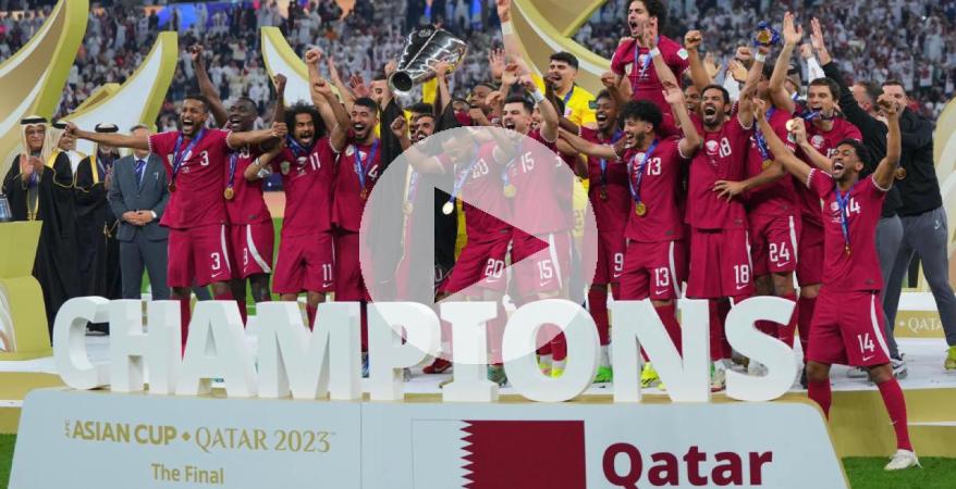 (VIDEO) Catar, con tres goles de penal, se proclamó bicampeón de la Copa de Asia