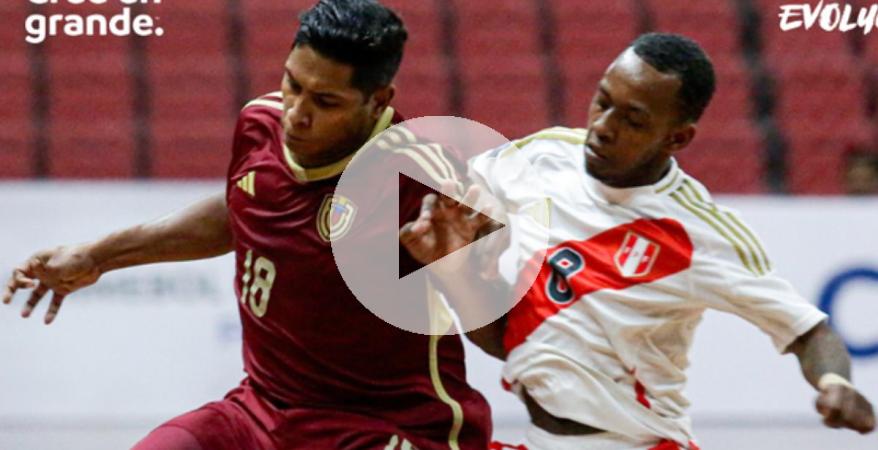 (VIDEO) Perú empató con Venezuela en la Liga Evolución Futsal