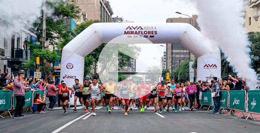 ¡Éxito total! Más de seis mil participantes hubo en Carrera 'AVA Vuelta a Miraﬂores'