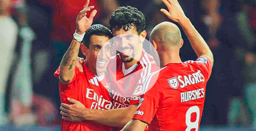 (VIDEO) Benfica goleó a Braga y se metió a la final de la Copa de la Liga de Portugal