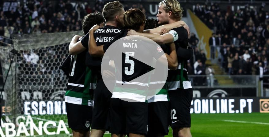 (VIDEO) Vitória Guimaraes y Sporting de Lisboa empataron 4-4