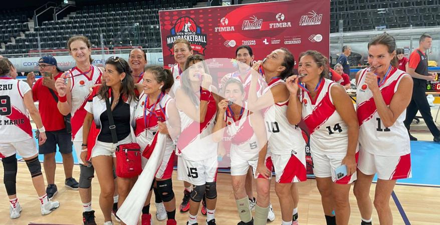 (FOTOS) ¡Orgullo nacional! Selección peruana femenina de Maxibasketball logró medalla de plata en Mundial Suiza 2025