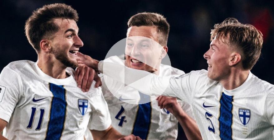 Finlandia remontó y venció 2-1 a Lituania y sigue soñando con el Mundial 2026