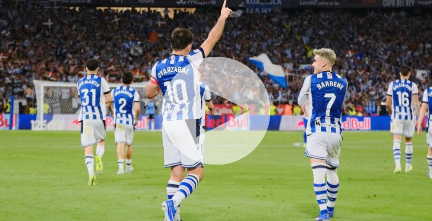 (VIDEO) Real Sociedad superó en penales al Atlético de Madrid y alzó la Copa del Rey
