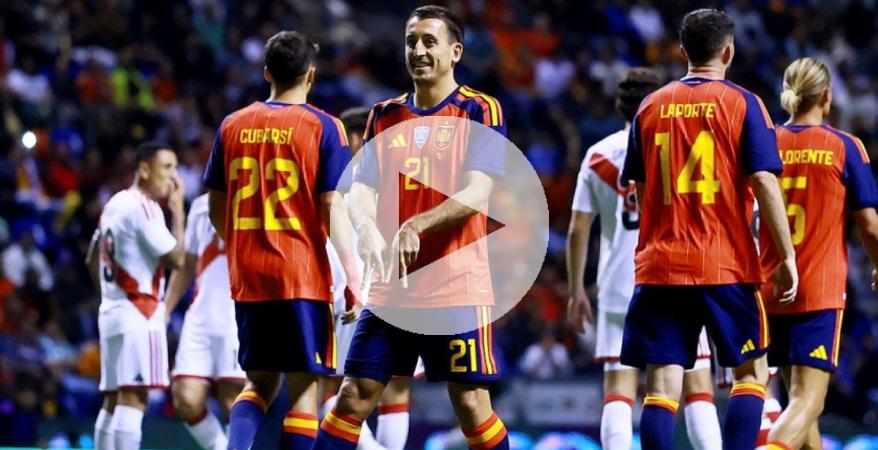 (VIDEO | FOTOS) España se impuso por 3-1 a Perú en partido amistoso