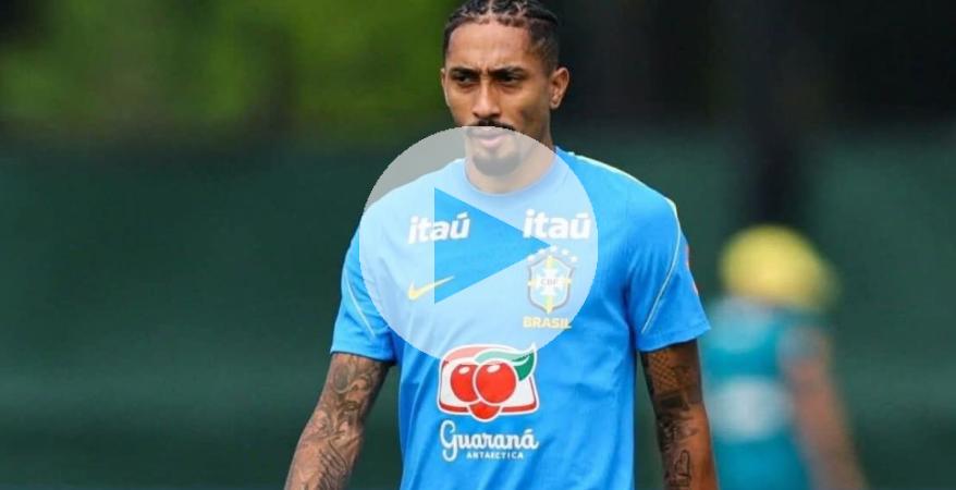(VIDEO) Raphinha volvió a entrenar e ilusiona a Brasil con su regreso