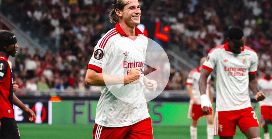 (VIDEO) Benfica derrotó al AC Milan en San Siro