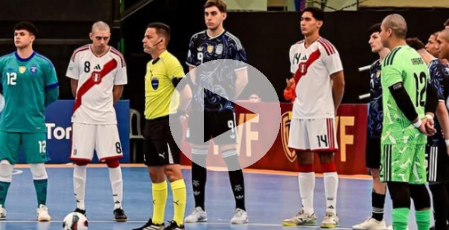 (VIDEO) Perú cayó 4-1 ante Argentina en el Sudamericano U20 de futsal