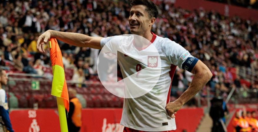 (VIDEO) Lewandowski anotó triplete  en goleada sobre Rumanía