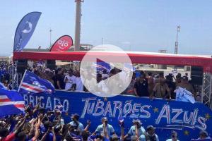 (VIDEO) Selección de Cabo Verde fue recibida por cientos de hinchas