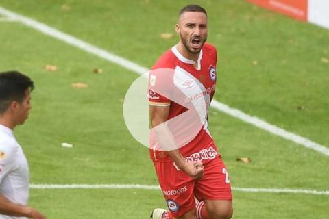 Emanuel Herrera anotó en el Argentinos Juniors vs. Estudiantes por la Liga argentina