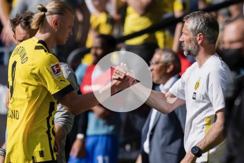 (VIDEO) Se despidió con gol: Haaland anotó en su último duelo con el Dortmund