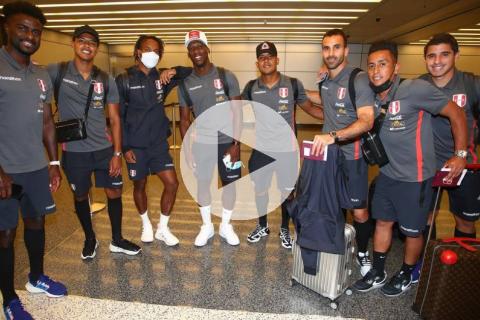 (VIDEO) ¡Lleno de ilusión! Selección peruana llega al hotel de concentración en Qatar