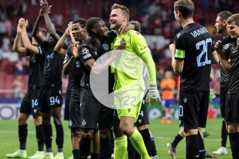 Brujas avanzó a octavos de la Champions en su visita al Atlético de Madrid