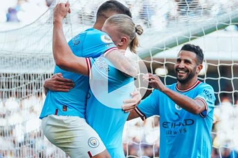 (VIDEO) Haaland anotó y City volvió a golear en la Premier