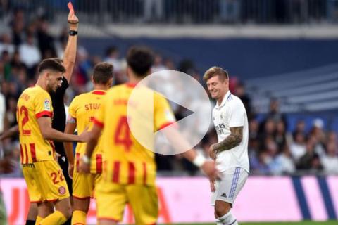 (VIDEO) Toni Kroos vio su primera tarjeta roja